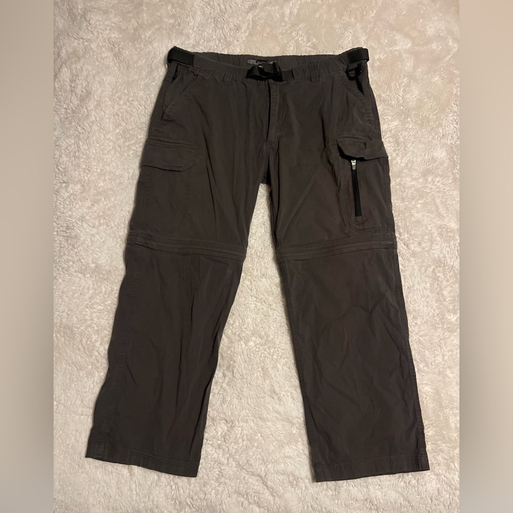 BC Clothing Interchangable Cargo Short / Pant Grey Men Size XXL X 30
